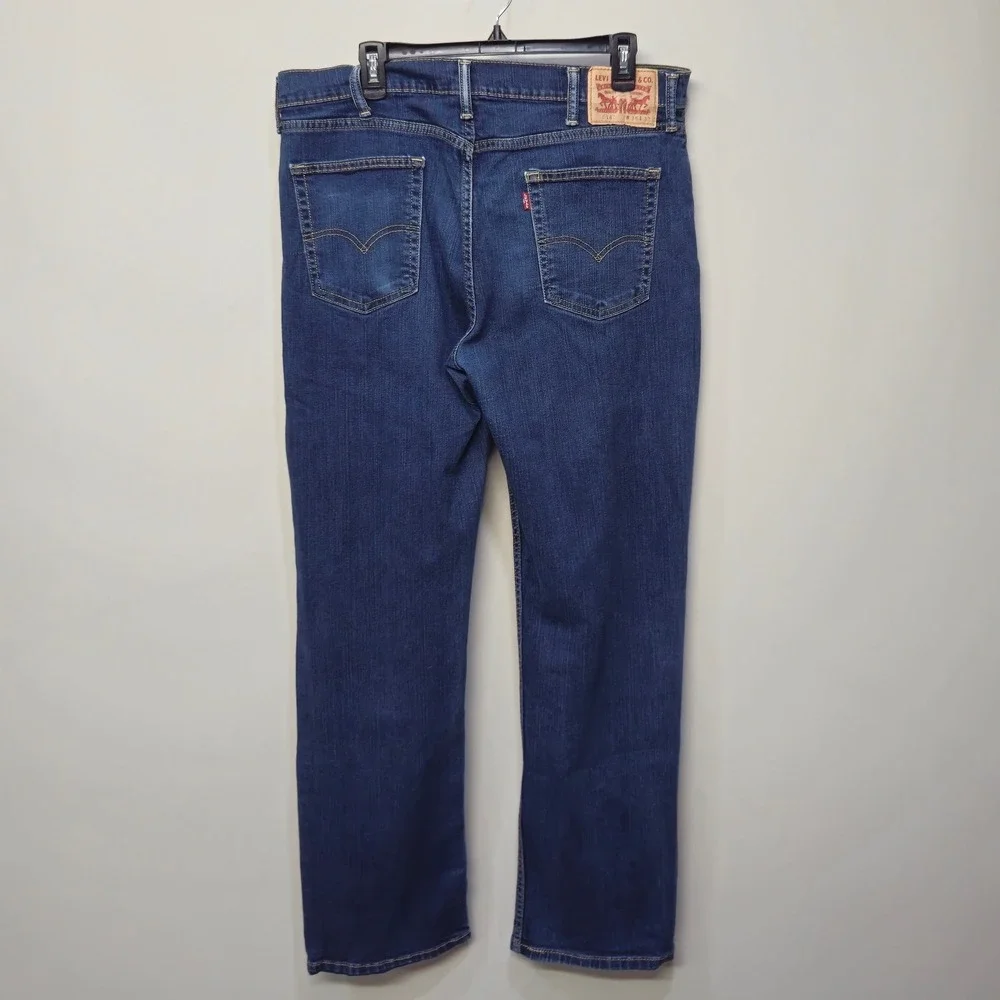 Levi's 514 Jeans Men Size 38x32 Dark Wash‎ Straight Fit Stretch Classic Capsule